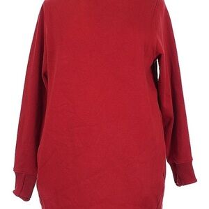 Athleta XL Red Coaster Luxe Sweatshirt Dress